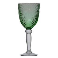 Creteil Vintage Goblet Glass, Green