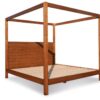 Cube custom four poster timber bed frame