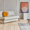 Cubed 160 sofa bed with dark oak legs - innovation living