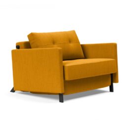 Cubed 90 single sofa bed with arms - innovation living