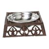 Curra Cast Iron Pet Bowl, Large, Antique Rust