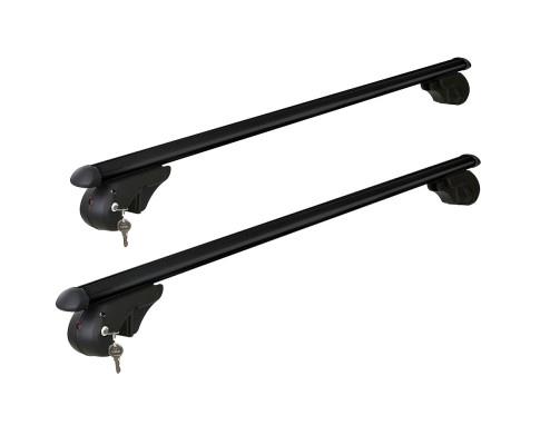 DZ Universal Car Roof Rack Cross Bars Aluminium Black Adjustable 108cm Load Carrier 90kgs DZ Universal Car Roof Rack Cross Bars Aluminium Black Adjustable 108cm Load Carrier 90kgs