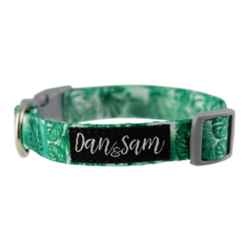 Dan & Sam Adjustable Polyester Webbing Collar For Dogs - Lahana 1 X Large