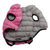 Dan & Sam Reversible Puffer Dog Jacket Pink/Grey 70 Cm