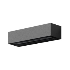 Dash IP65 Indoor / Outdoor LED Up / Down Wall Light, 13W, 3000K, Dark Grey