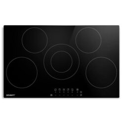 Dev King 90cm Ceramic Cooktop Electric Cook Top 5 Burner Stove Hob Touch Control 6-Zones