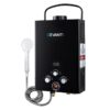 Dev King Outdoor Gas Hot Water Heater Portable Camping Shower 12V Pump Black