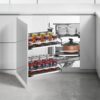 Diamond Magic Corner Pull Out Kitchen Storage - Fits 900mm Blind Corner - Select Frame Opening