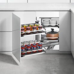 Diamond Magic Corner Pull Out Kitchen Storage - Fits 900mm Blind Corner - Select Frame Opening