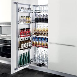Diamond Open Out Tandem Pantry Unit with Soft Close - Suits 1325mm+ Cabinet Height - With Cabinet Width Options