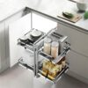 Diamond Show Hand Magic Corner II Pull Out Kitchen Storage - Fits 900mm Blind Corner