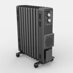 Dimplex 2400W 9 Fin Oil Free Anthracite Column Heater Thermostat Turbo Fan