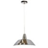 Divo Industrial Steel Pendant Light, Chrome