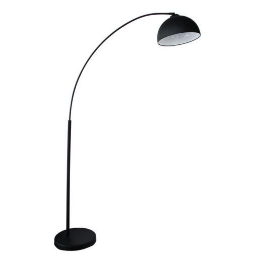 Dome Metal Arc Floor Lamp, Black