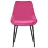 Domo Velvet Fabric Dining Chair, French Rose
