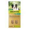 Drontal Wormers Chewable For Dogs Up To 10kg (Aqua) 2 Chews