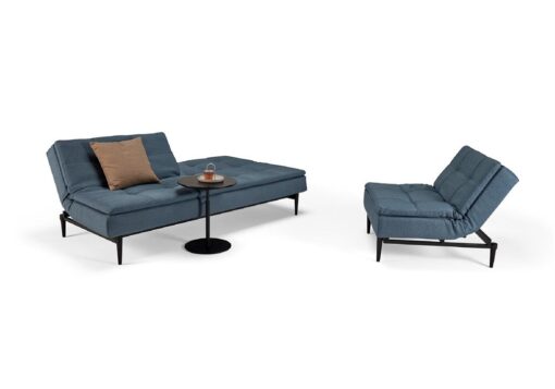 Dublexo chair with dark styletto leg - innovation living