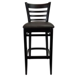 Durafurn Florence Commercial Grade European Beech Bar Stool, European Made, Vinyl Seat, Chocolate