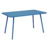 Durafurn Lisbon Commercial Grade Metal Indoor / Outdoor Dining Table, 140cm, Blue