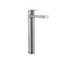 EEVA Round Basin Mixer Tap -Extended/Tall - Straight Spout - Brushed Nickel