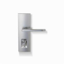 Elba Linear Secure Double Cylinder Lever Set - Satin Chrome