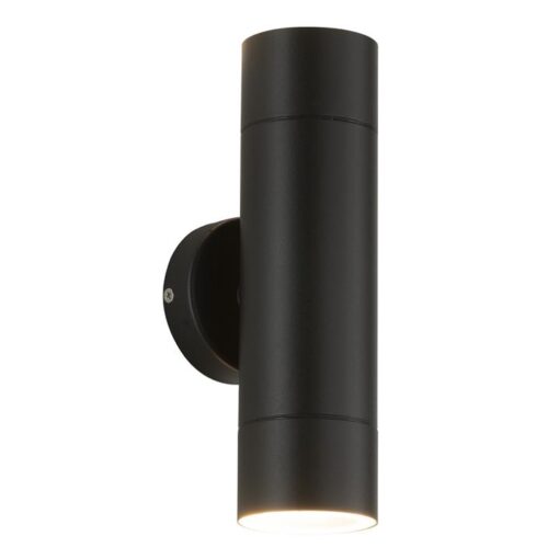 Eliza II IP65 Stainless Steel Exterior Up & Down Wall Light, Black