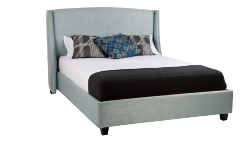 Elizabeth custom wing bed frame with deluxe base discounted floor display