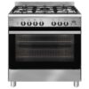 Emilia 80cm Freestanding Dual Fuel Cooker - Stainless Steel