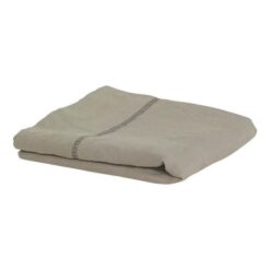 Emilie Linen Flat Sheet, Queen, Sand