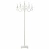 Emporia Iron Candelabra Floor Lamp, White