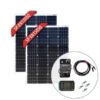 Enerdrive 2 x 150W Squat Solar Panel with Installation Kit Enerdrive 2 x 150W Squat Solar Panel with Installation Kit