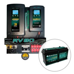 Enerdrive 40A AC & DC RV80 DIY Installation Kit, with ePRO Plus Battery Monitor, Low Battery Cut Out & 200Ah B-TEC Lithium Battery
