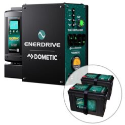 Enerdrive 4WD Canopy Explorer System with 2 x 100Ah Lithium Battery, ePRO Plus Battery Monitor, Driver Side Installation