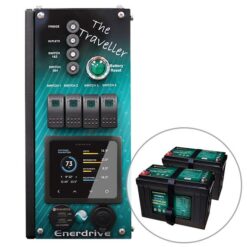 Enerdrive 4WD Canopy Traveller System with 2 x 100h Lithium Battery, Simarine Battery Monitor, Driver Side Installation