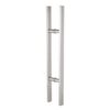 Entrance Door Handle Pull Set - Square - Stainless Steel - 600mm