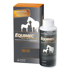 Equimec Triple Broadspectrum Antiparasitic Worming Liquid For Horses 300 Ml