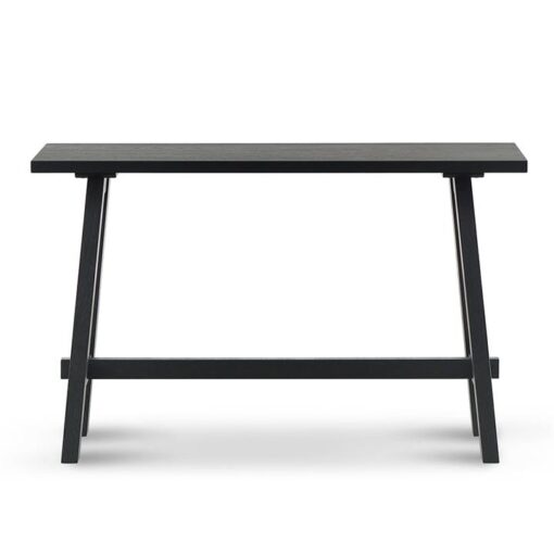 Esashi Wooden Trestle Console Table, 120cm, Black