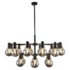 Escoda Metal & Glass Pendant Light, Black