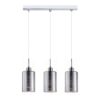 Espejo 3 Streaks Glass Pendant Lights - Linear Base - Chrome