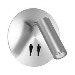 Esra Metal LED Wall Light, Silver