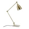 Essex Metal & Marble Desk Lamp, Antique Brass