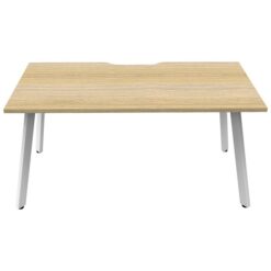Eternity Office Desk, 180cm, Oak / White