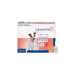 Evicto Spot-On (Selamectin) For Small Dogs 5-10kg (Orange) 4 Pack