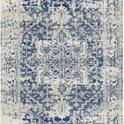 Evoke 253 White Navy by Rug Culture -330X240CM - RECTANGLE