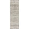 Evoke Culture Turkish Made Modern Runner Rug, 400x80cm, Silver