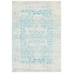 Evoke Muse Turkish Made Oriental Rug, 230x160cm, White / Blue