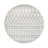 Evoke Simplicity Turkish Made Modern Round Rug, 200cm, White