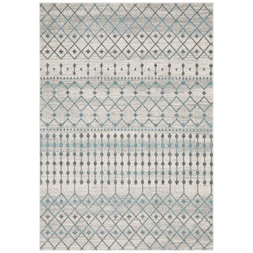 Evoke Simplicity Turkish Made Modern Rug, 400x300cm, White