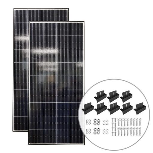 Exotronic 2 x 225W Fixed Monocrystalline Solar Panel