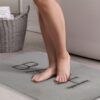 Extra Thick Memory Foam & Super Comfort Bath Rug Mat for Bathroom (60 x 40 cm, Grey)